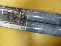 *2 Rolls of Nuriva Wallpaper Oria Wave Blue (5.3m²