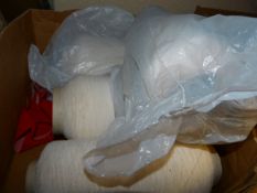 4 Large Cones of White Thread
