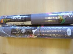 *2 Rolls of Katori Purple Wallpaper (10.05m x 0.53