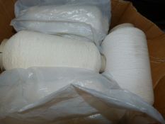 4 Large Cones of White Thread