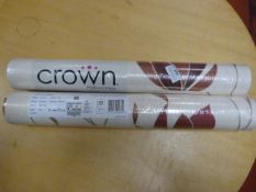 *2 Rolls of Crown Luxury Vinyl Wallpaper (~5.23m²