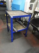 *Metal Framed Workbench with Undershelf