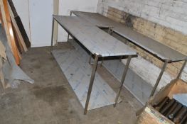 Stainless Steel Preparation Table 180x59cm