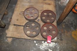 Four Cast Iron Wheels