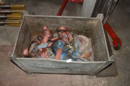 *Steel Stillage Containing Ratchet Straps