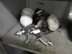 *HBLP Gravity Feed Spray Gun with Respirator