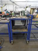 *Two Tier Mobile Shelving Unit