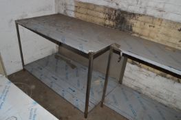 Stainless Steel Preparation Table 138x80cm
