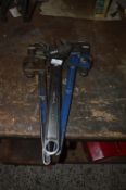 *Britool Adjustable Spanner and Two Pairs of Record Stillsons