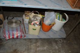 Vintage Bread Bin Containing Various Electrical Components etc.