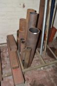 *Stillage Containing Assorted Steel Bar, Tube, Channel, and RSJ Section