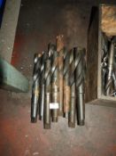 *Ten Large Morse Taper Drill Bits