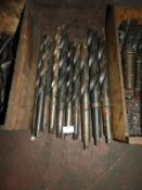 *Ten Large Morse Taper Drill Bits
