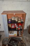 *Storage Cabinet Containing Assorted Fixings and Components