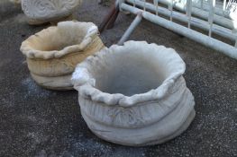 Pair of Planters in the form of Sacks