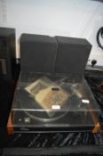 Sansui SR-313 Belt Drive Turntable with Two Speake