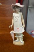 Nao Figurine - Girl with an Umbrella