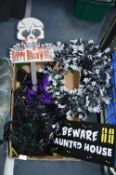 Halloween Skeletons, Wreathes, Spiders, Haunted Ho