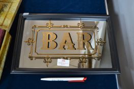 Small Reproduction Bar Mirror