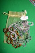 Beaded Gemstone Necklaces