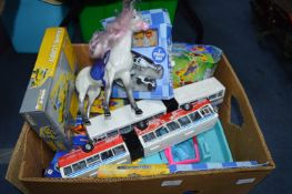 Toy Vehicles, Robot Car Changers, Busses, etc.