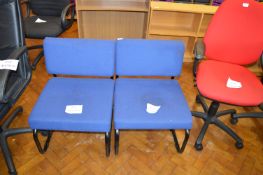 *Pair of Reception Chairs (blue)