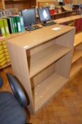 *Open Front Bookcase in Lightwood Finish