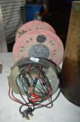 Extension Cable on Reel and a Battery Charger