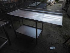 *feed table for pass through dishwasher left-handed 1400x700