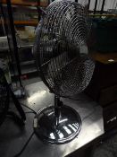 *retro desk fan chrome finish 300 millimetre diameter