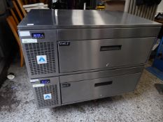 *double adande drawer unit chiller / freezer tested ok 1100x700x840