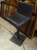 *black gas lift beauticians chair with footrest