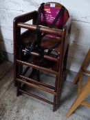 *2 high chairs with trays