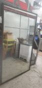 *large industrial metal framed wall mirror 1200 x 2000