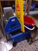 *heavy-duty kentucky mop bucket and cleaning sign excetera