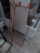 *pair of mesh panels in copper effect 450 x 1150
