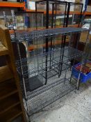 *adjustable wire catering shelving metro type 1200 x 400 x 1650