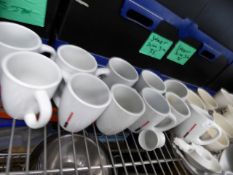 *approximately 25 coffee mugs and cups