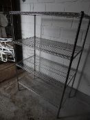 *catering shelving metro type chrome adjustable 1070 X 600 x 1700