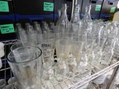 *assorted glassware including bottles and jugs approximately 50 items