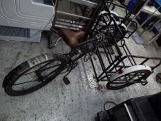 *commercial traders tricycle heavy-duty with large cradle on front for fridge etc 740 by 800 apertur