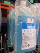 *4 x 1l packs of rinza milk frother cleaner