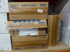 *four new boxed Kimberly-Clark toilet tissue dispensers