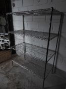 *catering shelving metro type chrome adjustable 1200 x 600 x 1700