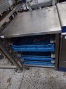 *S/S 5 tier tray rack on castors for dishwasher trays 600w x 600d x 800h