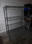 *catering shelving metro type chrome adjustable 1200 x 600 x 1700