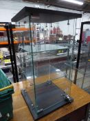 *small locking glass display case 300 x 320 x 610