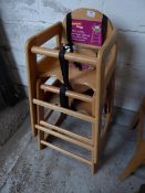 *2 high chairs with trays