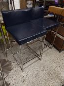 *pair of blue beauticians chairs