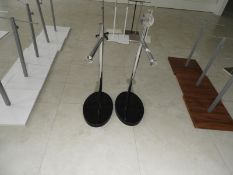 *Two High Gloss Black & Chrome Countertop Displays